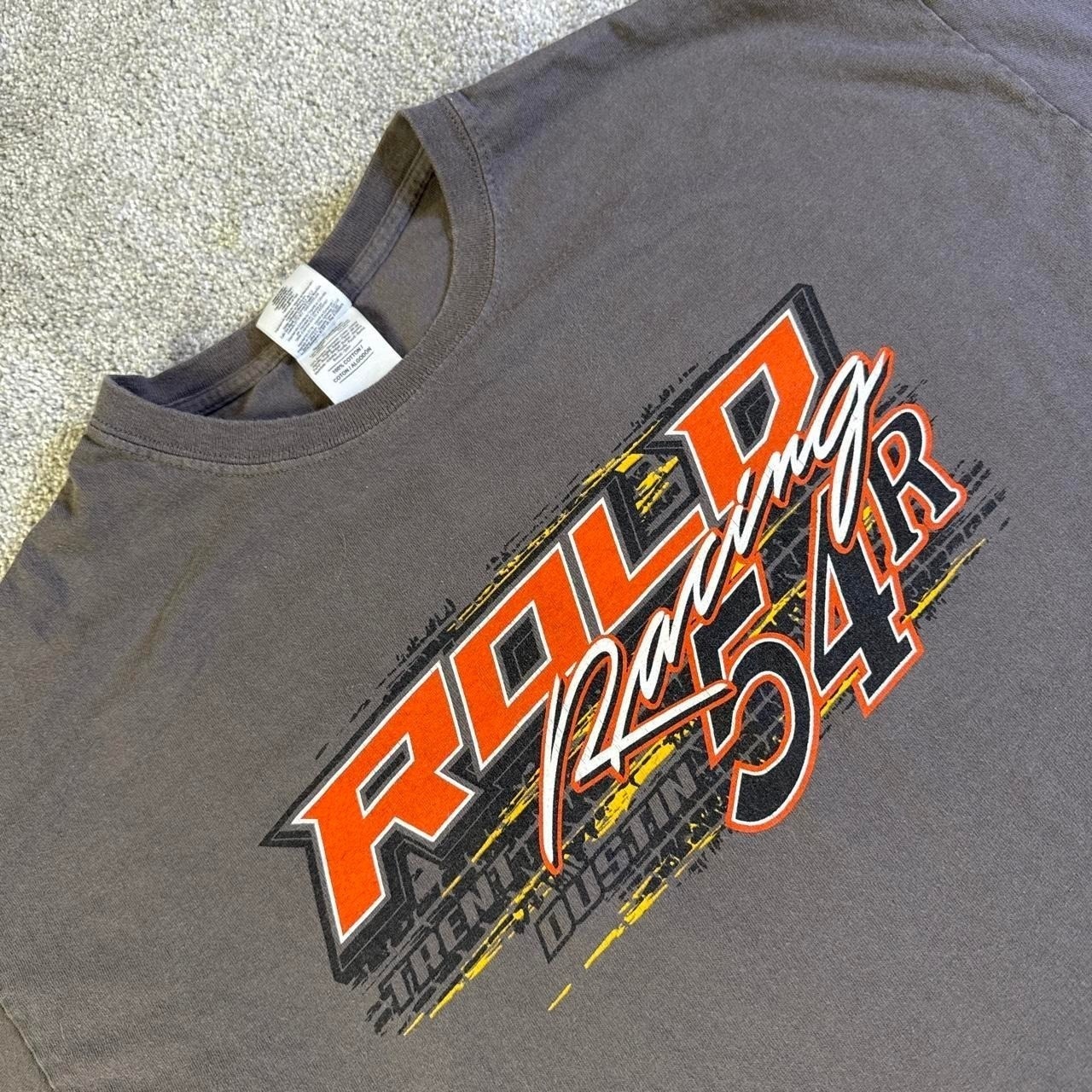 Nascar Racing Gray Graphic TShirt Mens Xl Motorsports Racing Tee